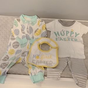 Easter PJs & 1st Easter Bib